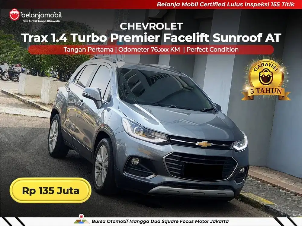 [ GARANSI 5TH ] Chevrolet Trax 1.4 Turbo Premier Sunroof AT 2019 2020