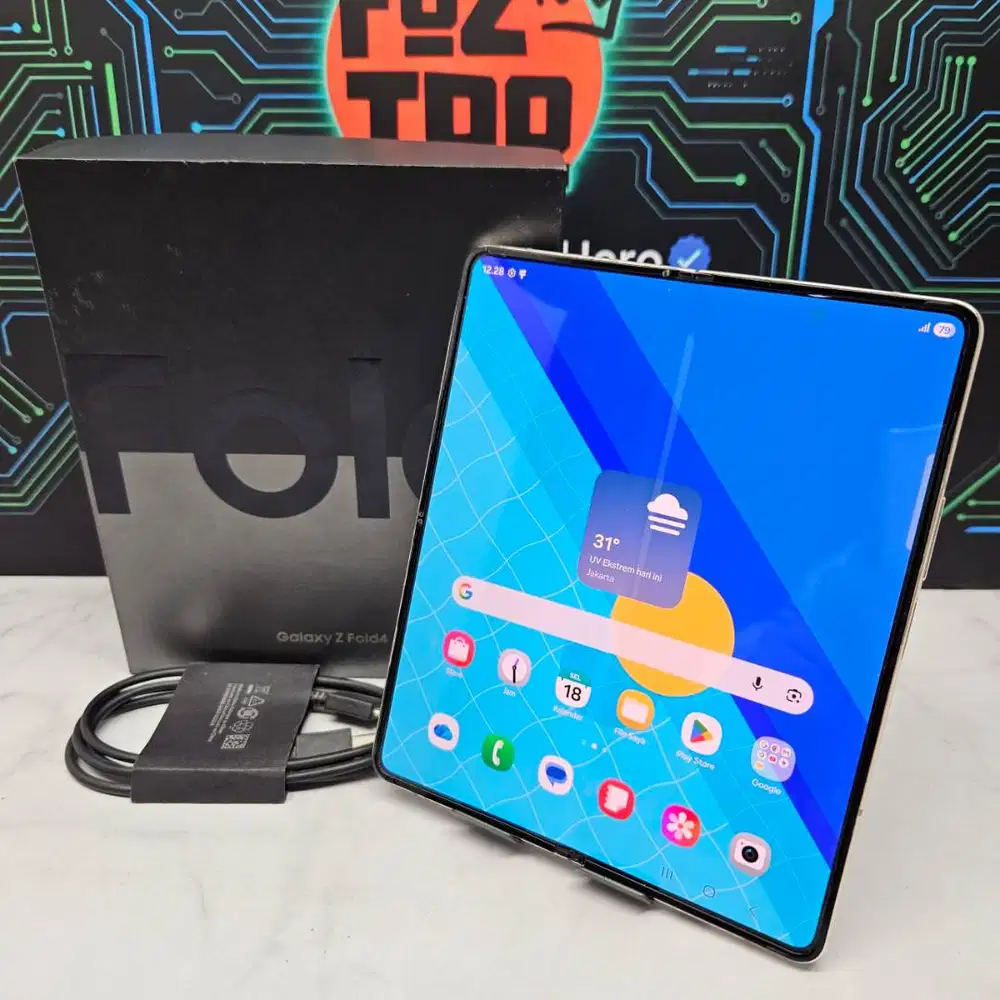 Samsung Galaxy Z Fold 4 12/256GB Beige SEIN Resmi Fullset NO MINUS