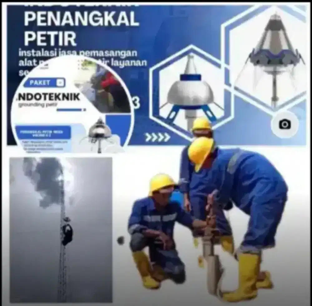 ahli jasa pasang penangkal petir Bojongloa Kaler Bojongloa Kidul