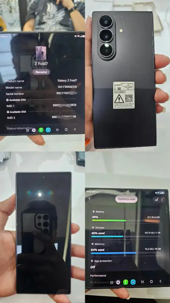 Samsung ZFold 7 SEIN 1TB