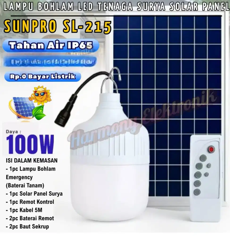 Lampu LED panel Surya
