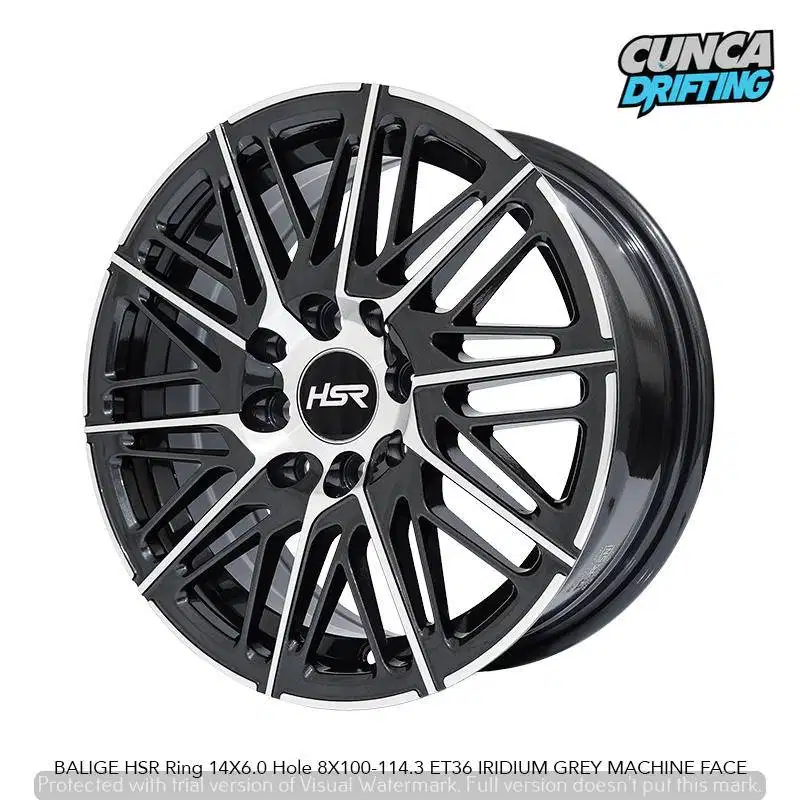 velg racing sporty ring 15 mobil agya brio ayla airEV HSR Balige R14