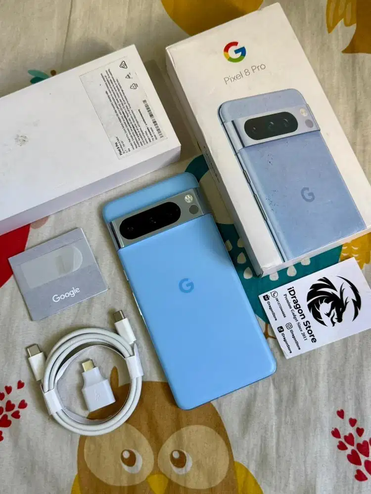 Google Pixel 8 Pro 256gb Bay Blue fullset mulus