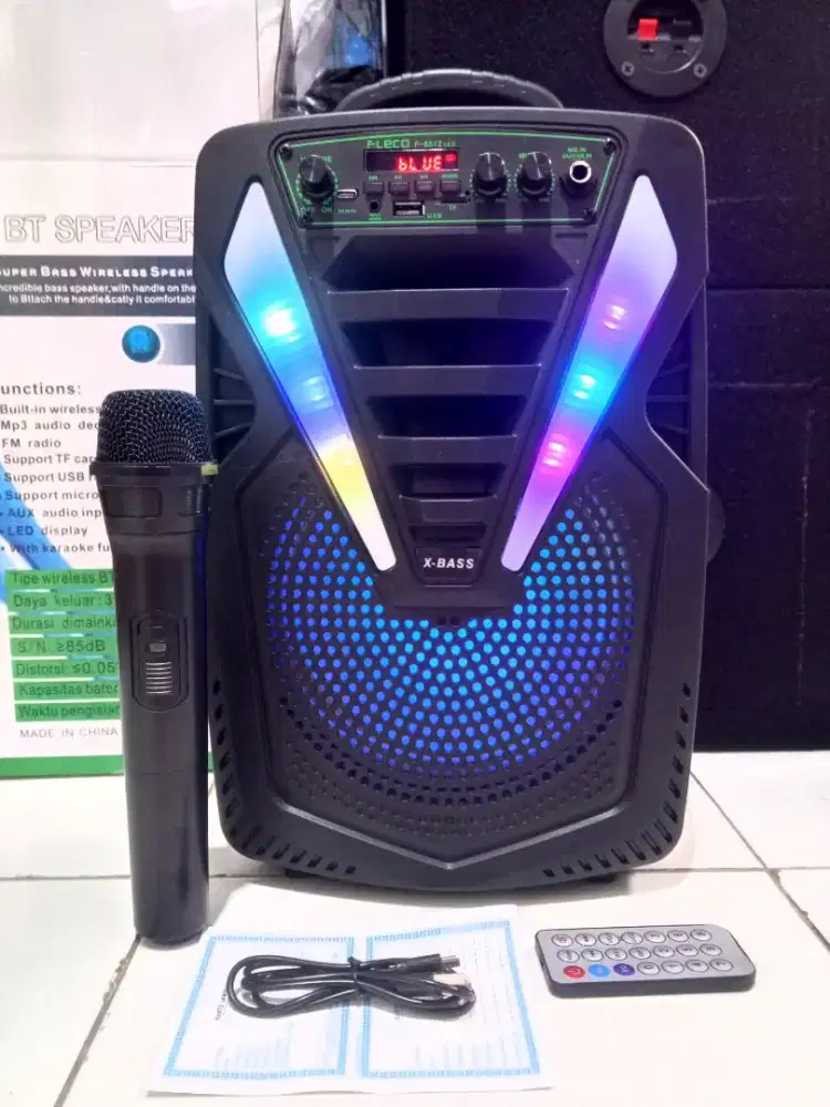 Speaker bluetooth karaoke 8,5 inch
