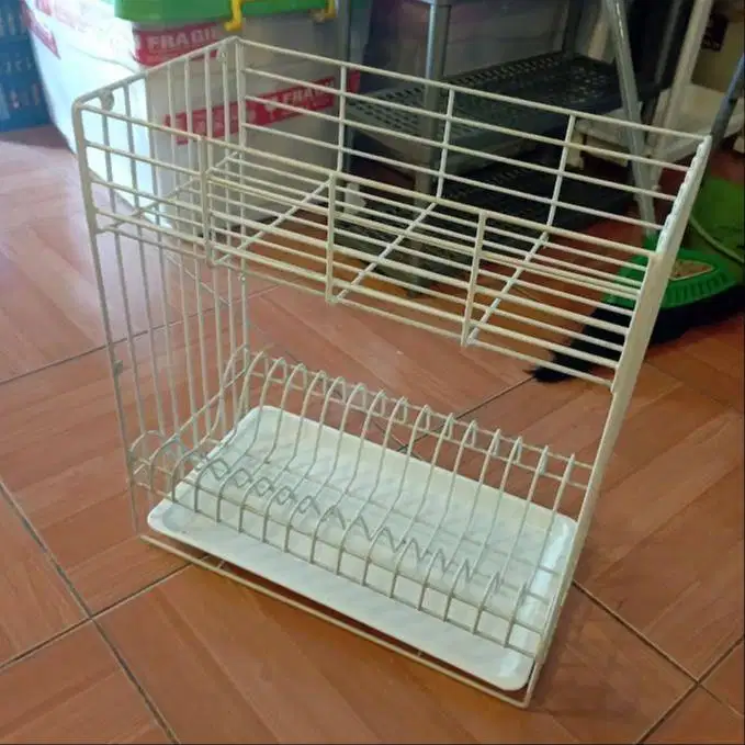 Rak Piring Dan Gelas Dengan Drip Tray
