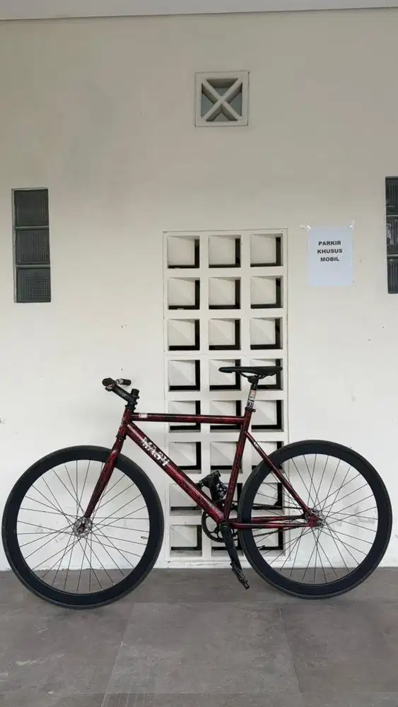 fixie pandora repaint merah