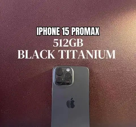 Jual Iphone 15 Pro Max 512gb Titanium Black IBOX