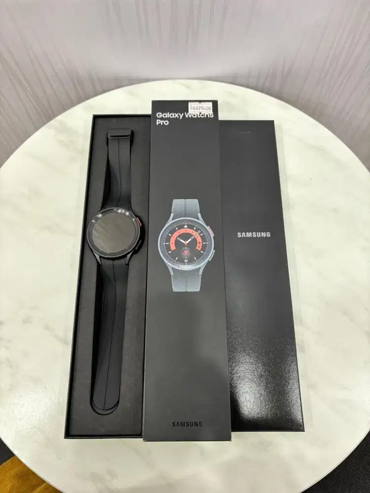 Samsung Watch 5 Pro 45mm Black Like New Resmi Ex Sein