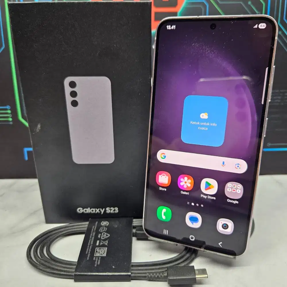 Samsung Galaxy S23 8/256GB Lavender SEIN Resmi Fullset No Minus