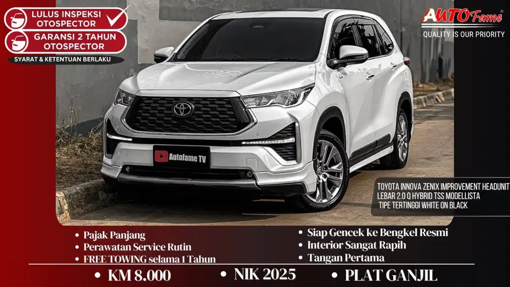 Toyota Innova Zenix Improvement Headunit Lebar 2.0 Q Hybrid TSS 2025