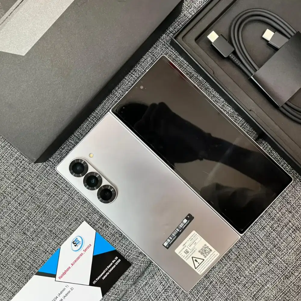 Samsung Z fold 6 12/256gb mulus lengkap jual cepet!!
