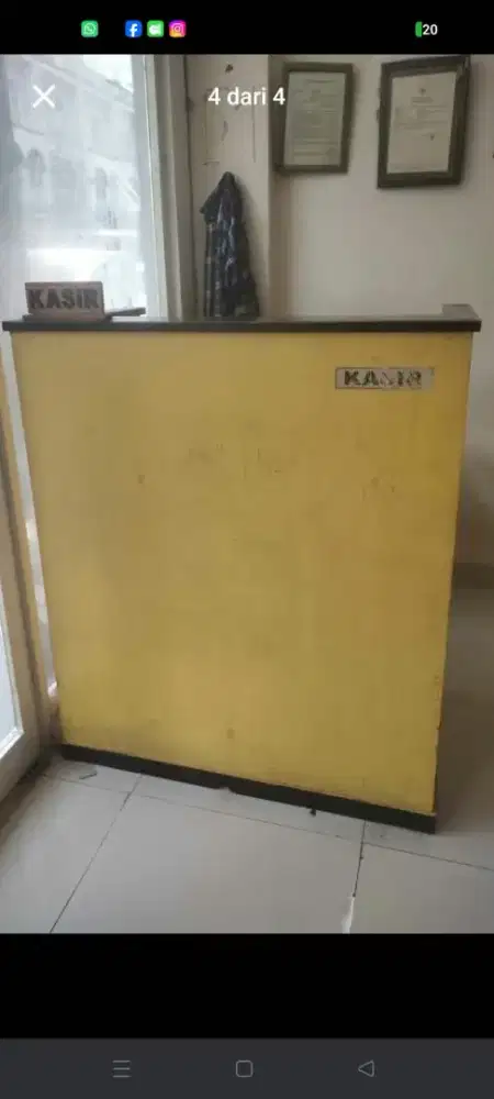 DIJUAL MURAH ! Meja kasir masih bagus cuma 500rb