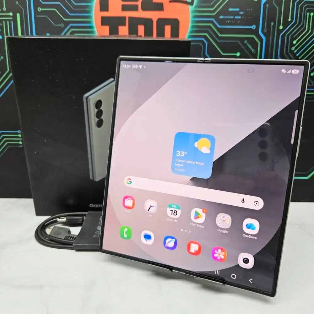 Samsung Galaxy Z Fold 6 12/512GB Silver SEIN Resmi Fullset No Minus
