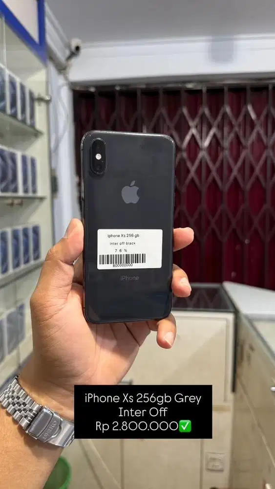 iphone xs 256gb grey inter