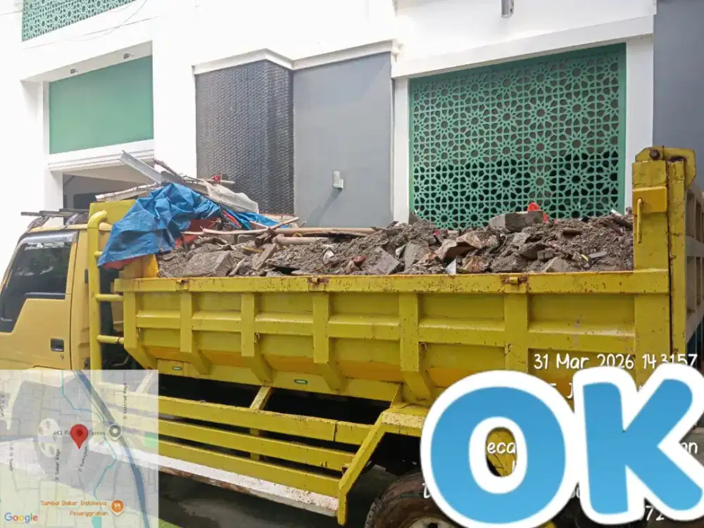 tanah urugan mobil sampah proyek murah