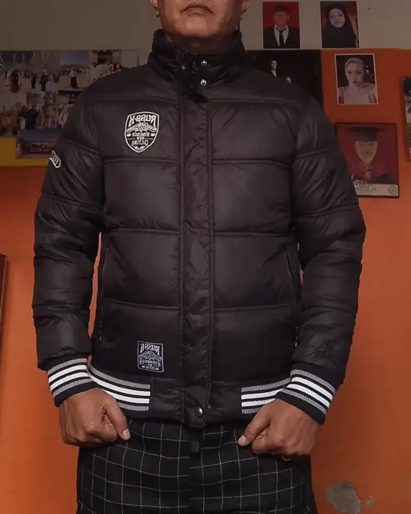 Jaket Puffer Distro Size M