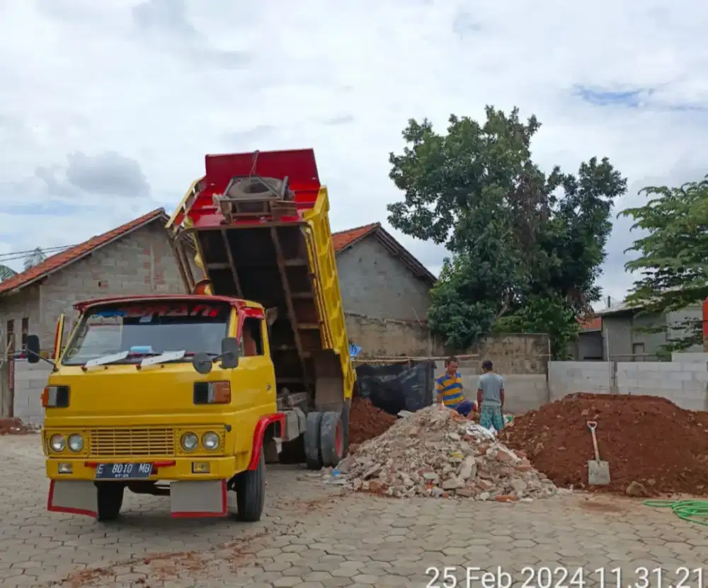 urugan tanah mobil tanah sampah proyek