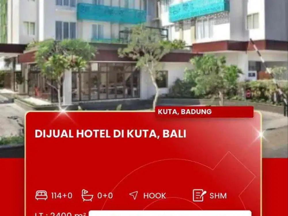 DIJUAL HOTEL GRAND LIVIO KUTA BALI