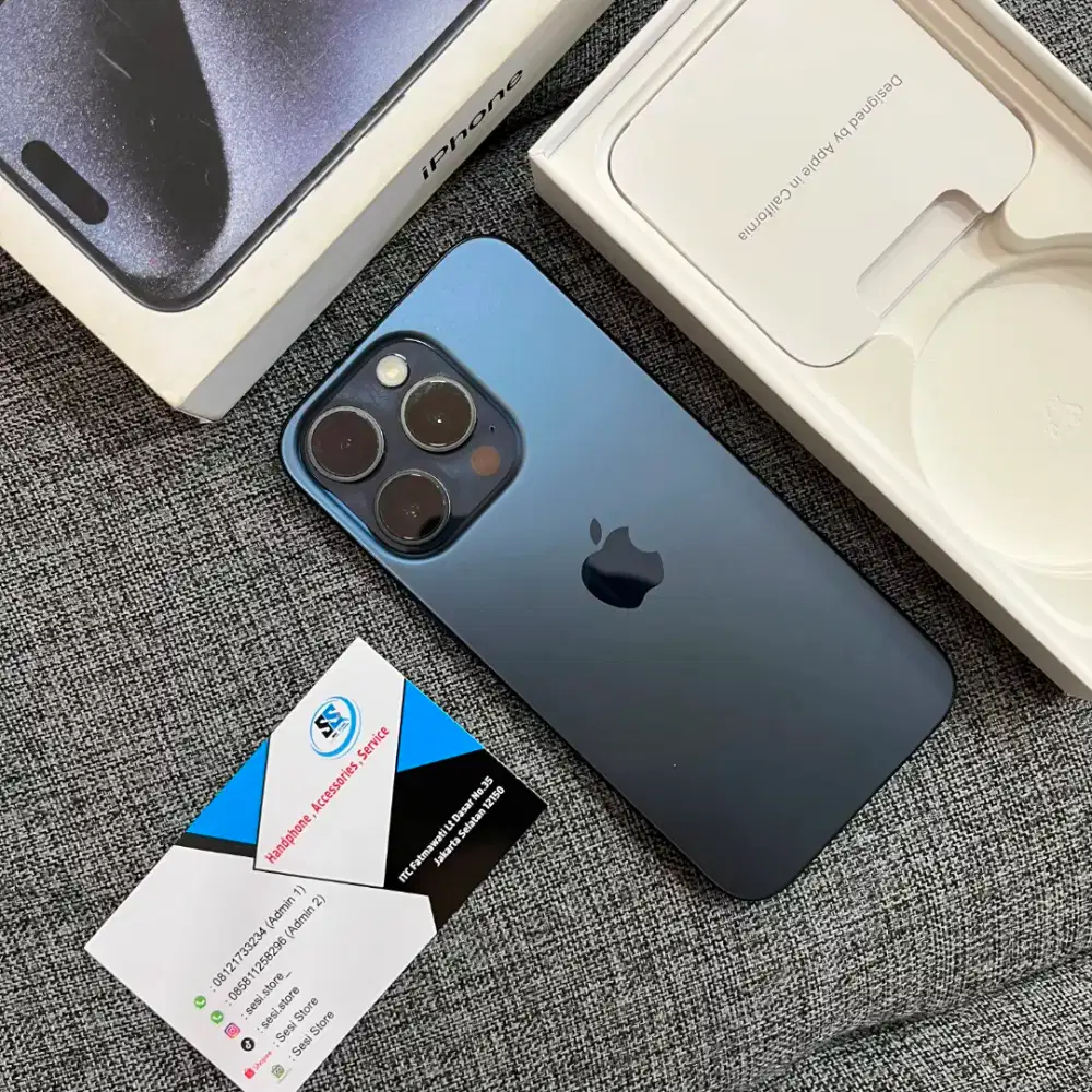 Iphone 15 pro 512gb blue ex ibox mulus jual cepet !!