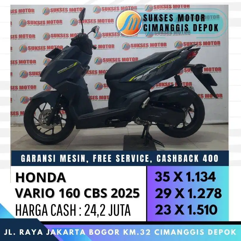 HONDA NEW VARIO 160 CBS 2025 MULUS GRESS SEPERTI BARU KM LOW