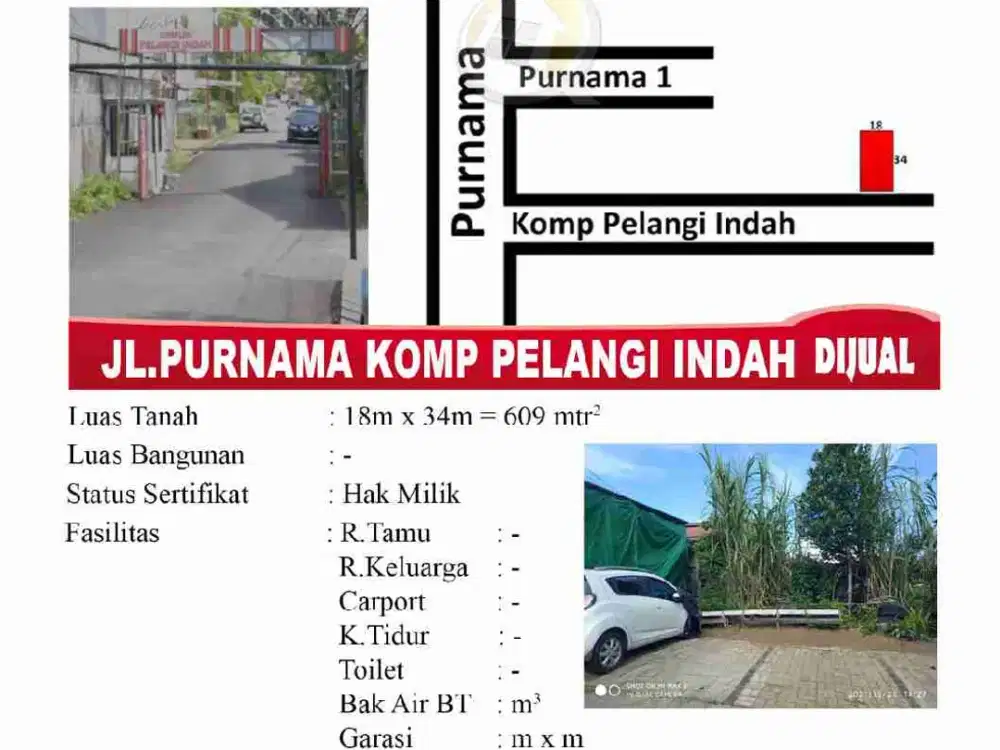 Tanah Siap Bangun, cocok untuk bangun rumah pribadi atau kost²an