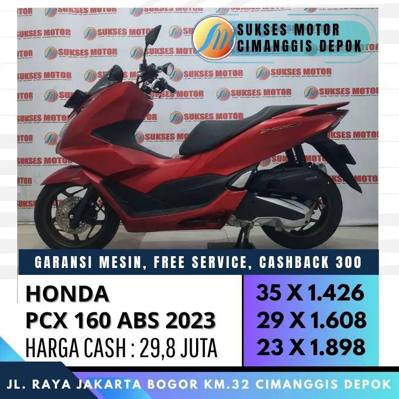 DP 600 PCX 160 ABS 2023 KM LOW KREDIT PROMO CASHBACK 300