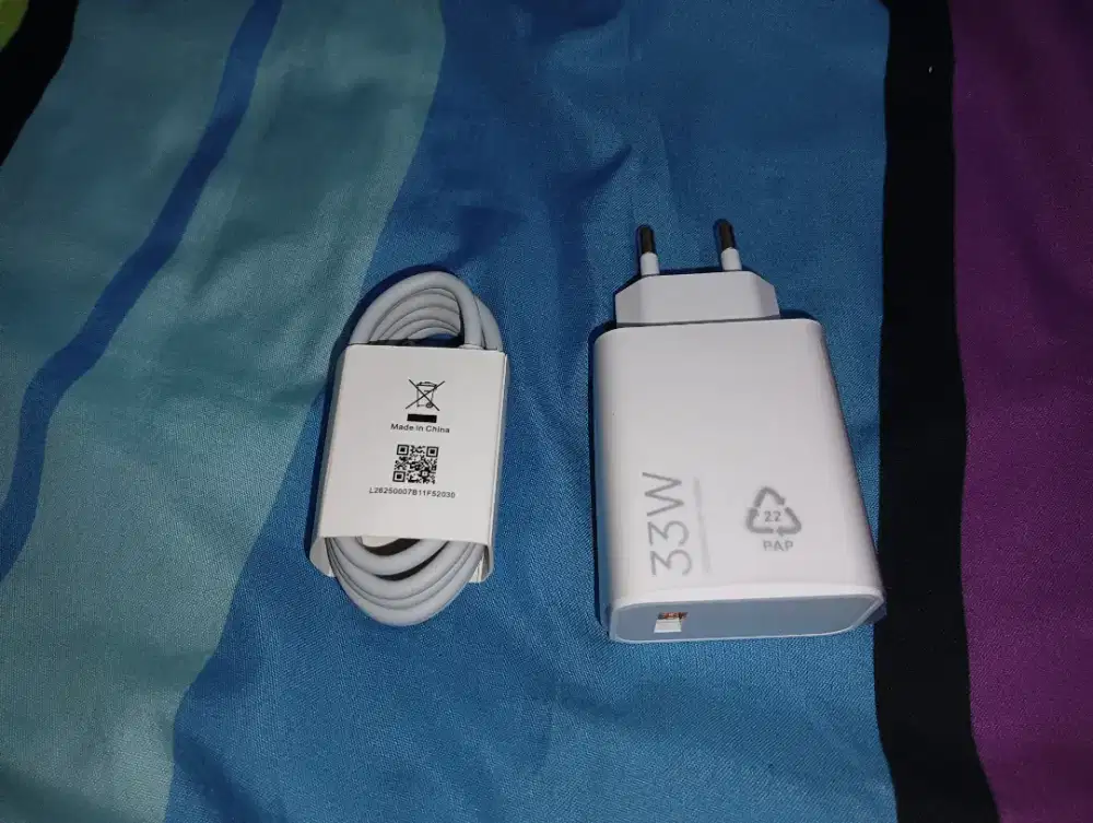 Xiaomi Original Charger PocoC85 Ori 33 Watt TipeC Turbo Charge (Baru).