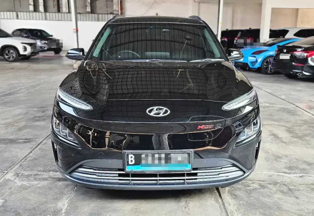Baru 40rban Hyundai Kona EV Signature AT Listrik 2021 Hitam Siap Pakai