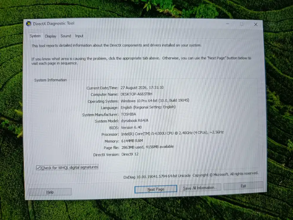 Laptop murah Murmer Intel core i5 gen 6 Udah SSD Setengah TB