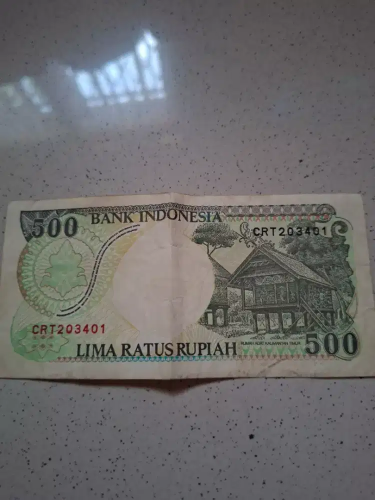 dijual uang kertas lawas Rp 500,-