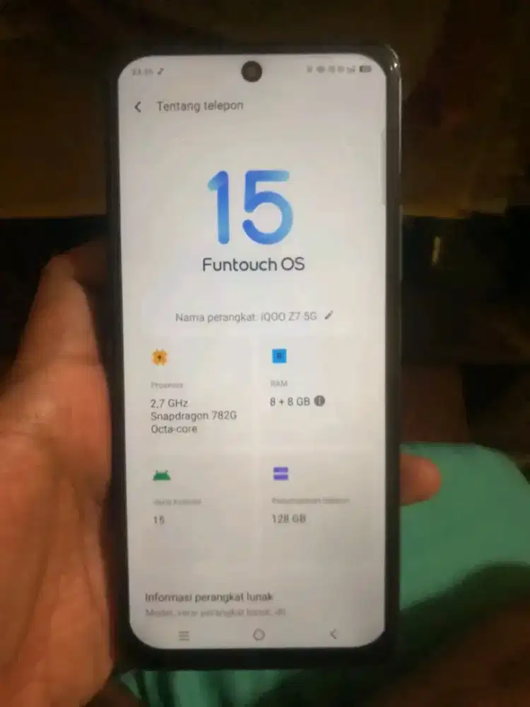 Iqoo Z7 5g 8/128gb batang