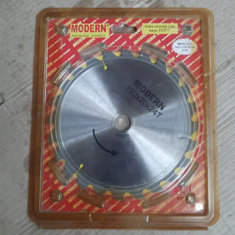 Saw Blade 7 24T TCT Modern Potong Kayu Aluminium Mata Gergaji Mesin