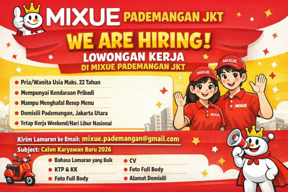 Crew Store Mixue Pademangan JKT