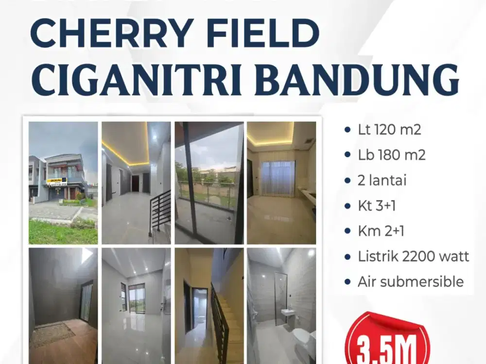 DIJUAL RUMAH CHERRY FIELD – CIGANITRI BANDUNG