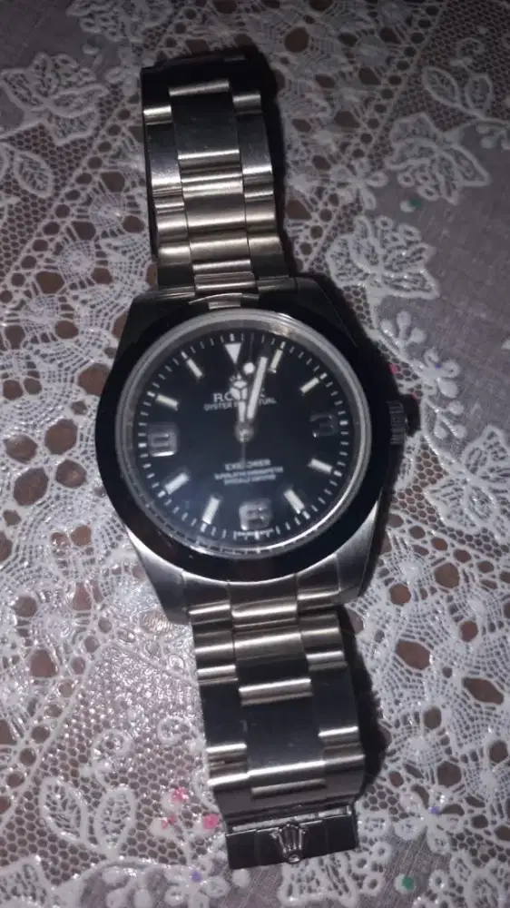 Jam rolex exploler 36 stainlestell