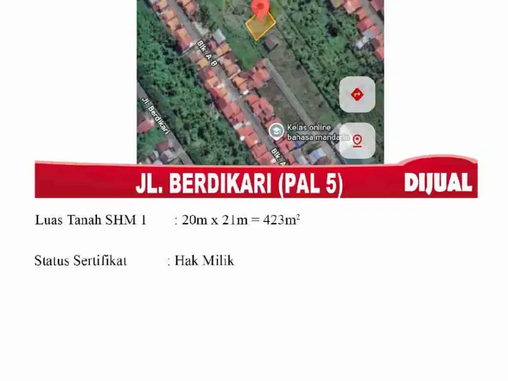 Tanah Investasi, bisa untuk bangun rumah pribadi