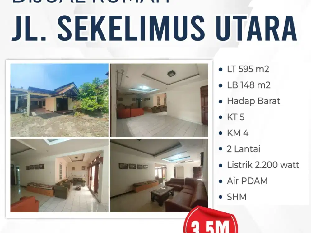 DIJUAL RUMAH – JL. SEKELIMUS UTARA
