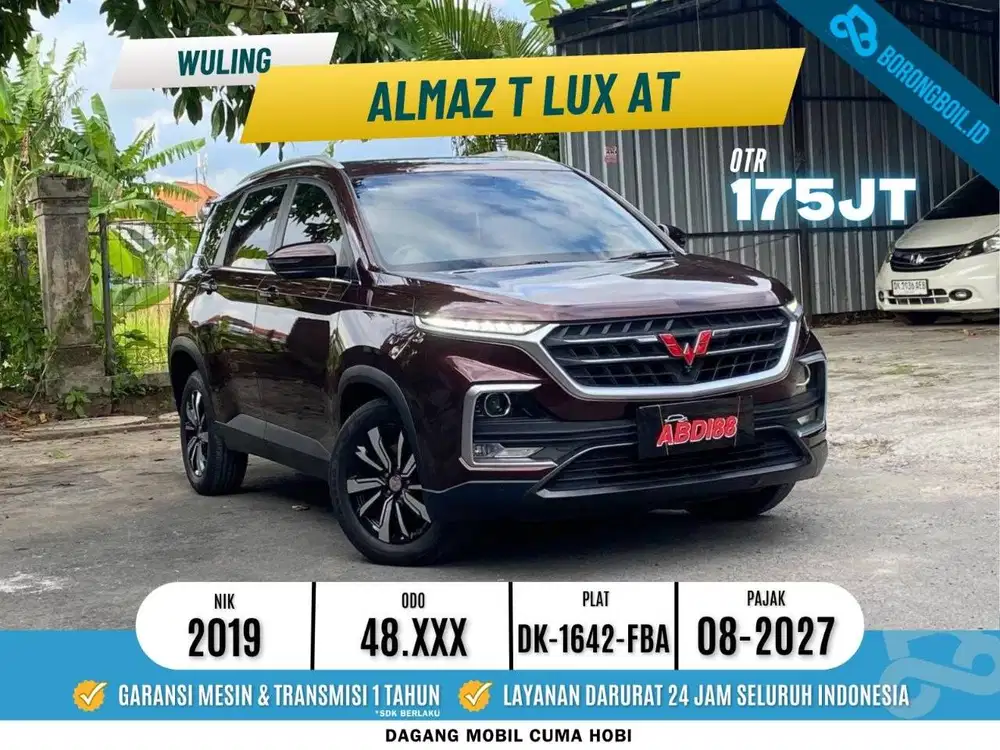 WULING ALMAZ T LUX 5 SEATER 2019 DP MINIM