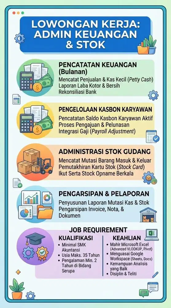 LOWONGAN UNTUK ADMIN & TEKNISI SOUND / ENGINEER