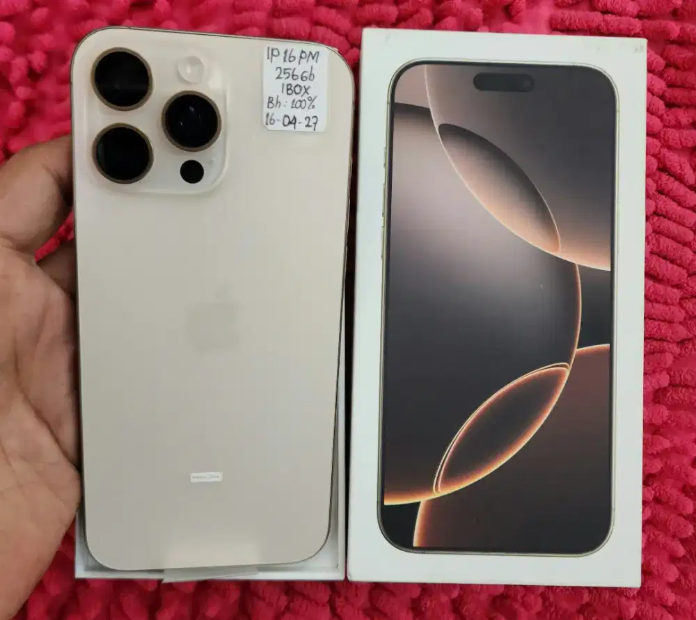 Iphone 16 pro max 256gb ibox muluss istimewa