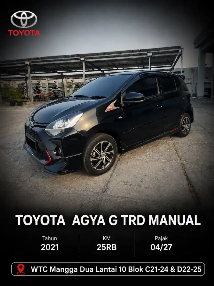 Agya G TRD Sportivo MANUAL tahun 2021