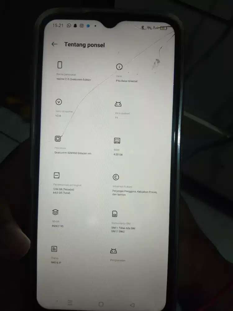 Realme c15 ram 4/64