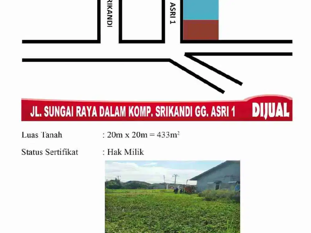 Tanah siap bangun rumah tinggal