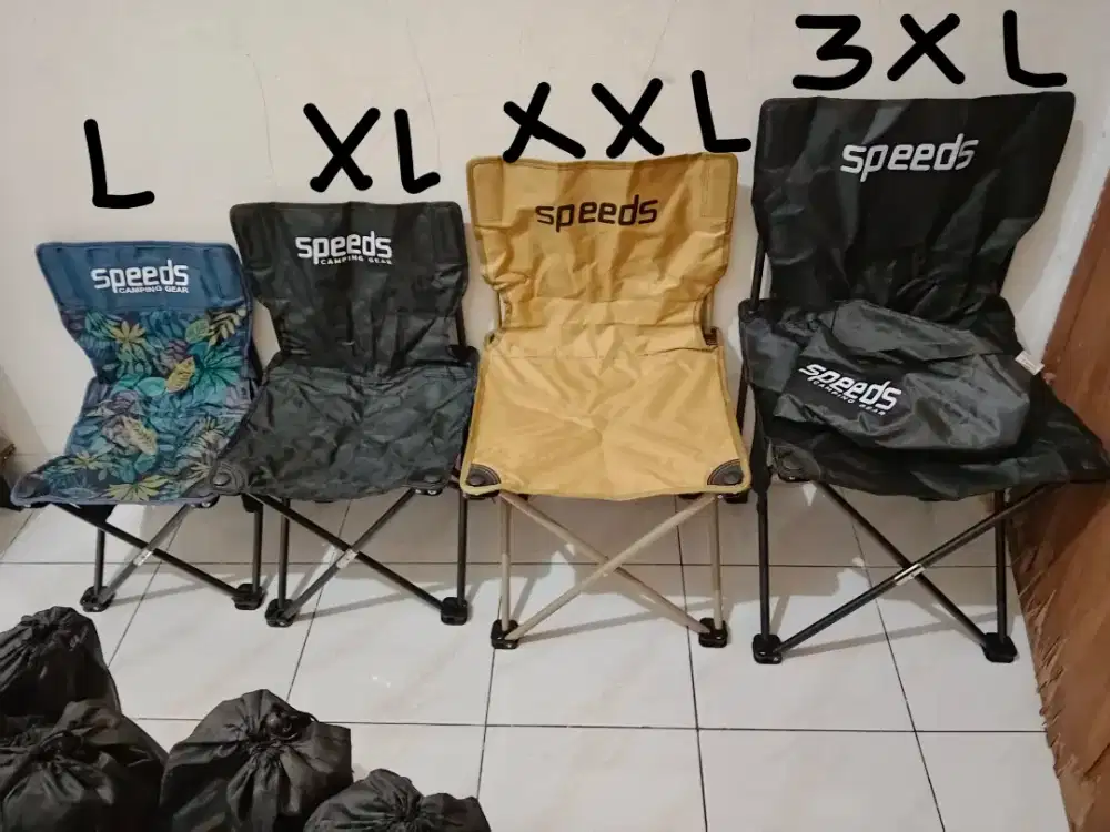 Kursi Lipat/camping/mancing/gunung Merk Speeds Banyak Ukuran dan Warna