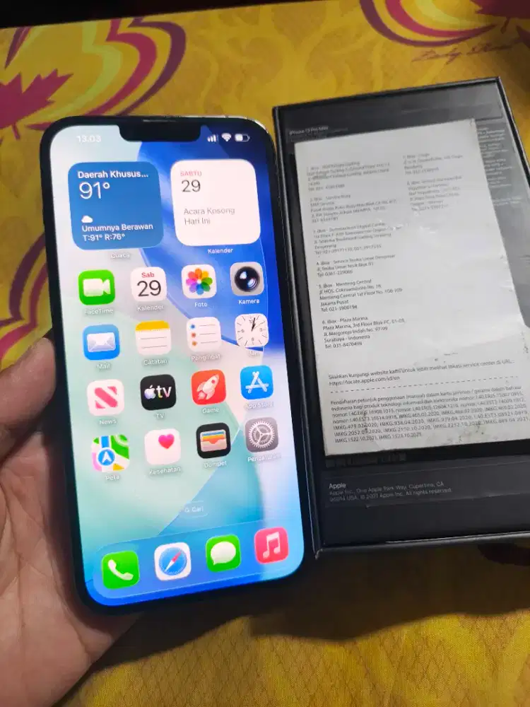 Iphone 13 Promax 256gb iBox Fullset Ori iBox