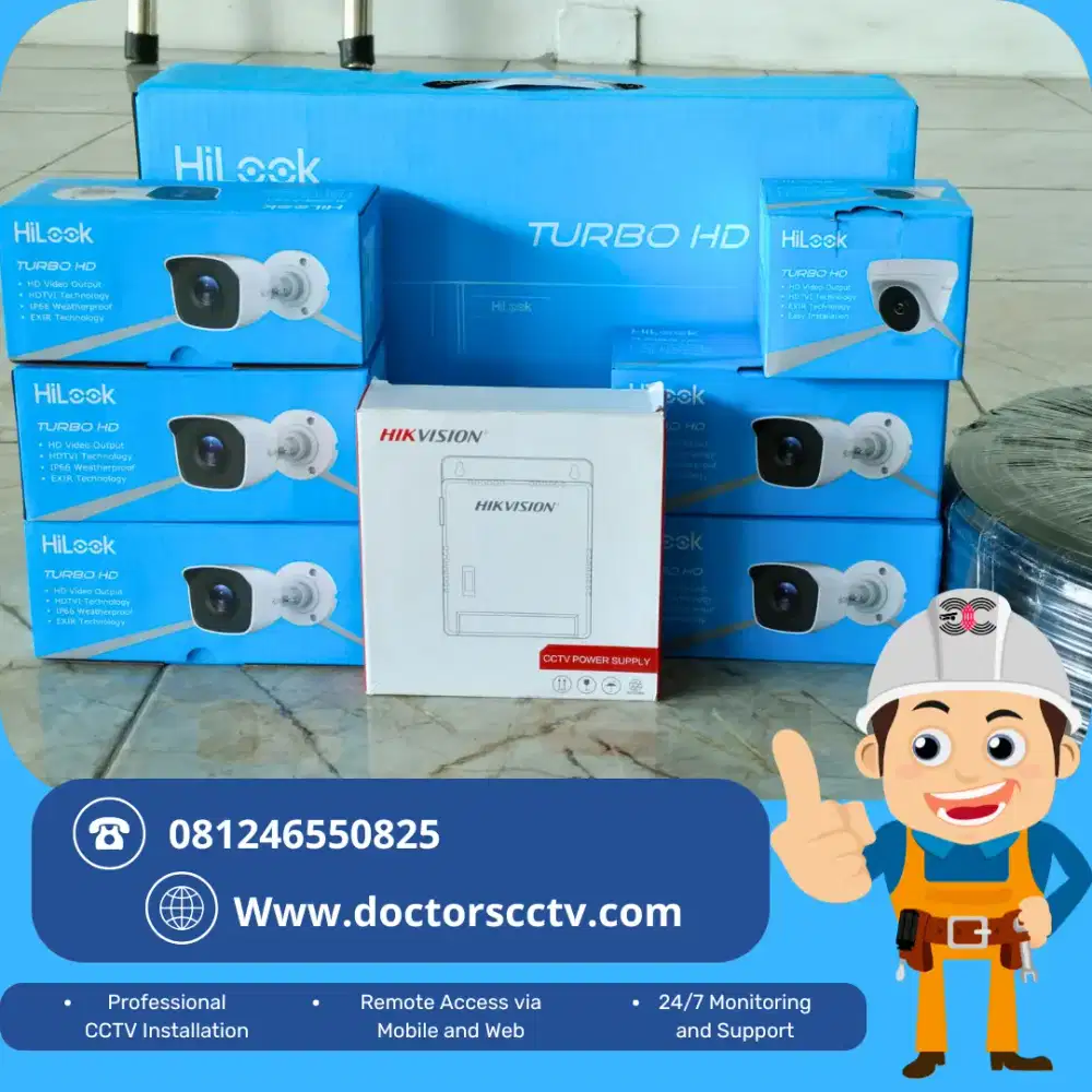 CCTV RUMAH & TOKO – PAKET HEMAT + JASA PEMASANGAN