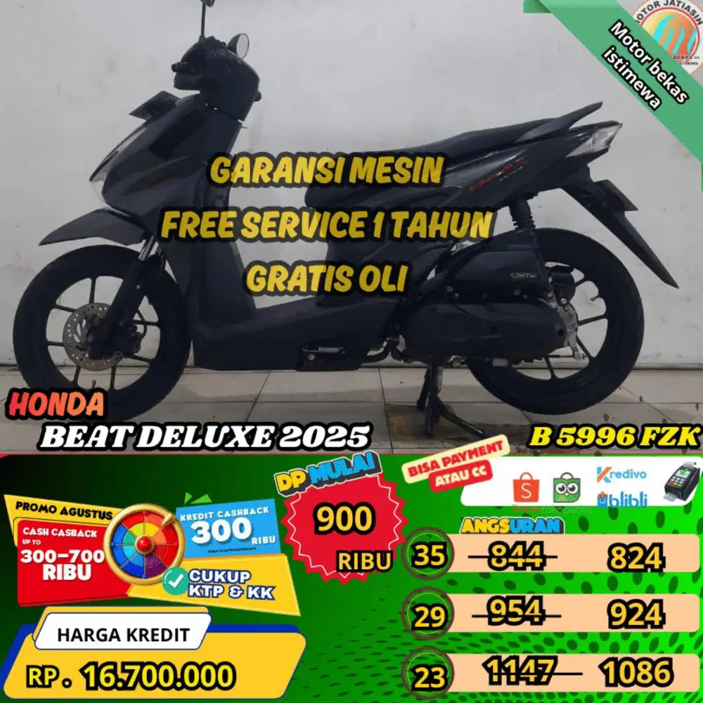 BEAT DELUXE ISS 2025 BISA PAYMENT CC& SPYLATERKREDIVO(SUKSESMOTOR)