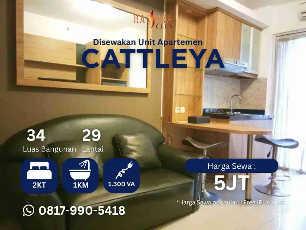 Sewa 2BR Furnished atas mall apartemen Bassura City tower C
