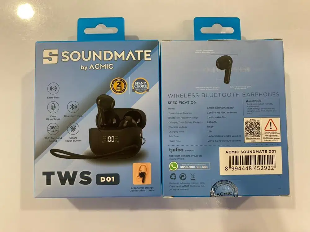 HF TWS Acmic Soundmate D01 Black