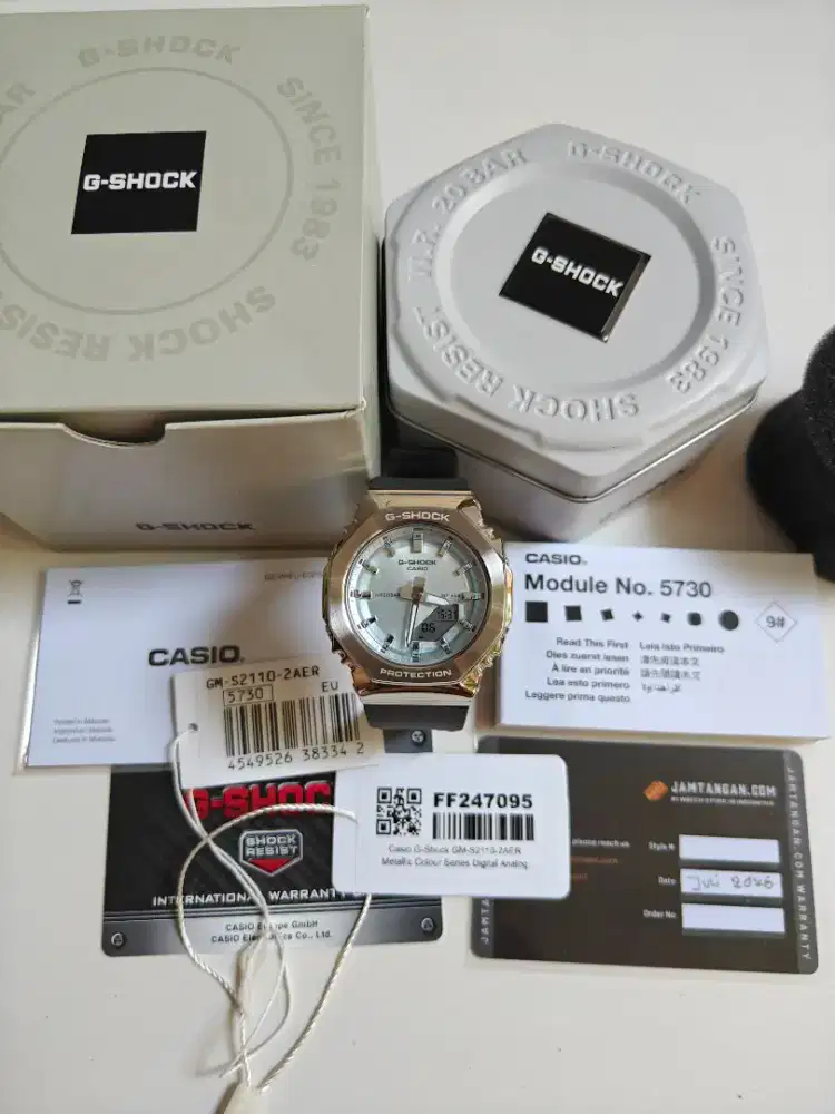 Casio G-Shock GM-S2110-2AJF Blue Dial (JDM) original baru 1x pakai